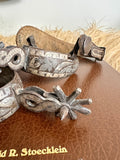 Old Chihuahua Charro Silver Spurs