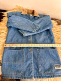 Big Smith Lined Denim Chore Coat Small