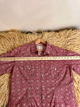 Pearl Snap Western Shirt Womens L