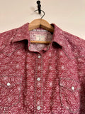 Pearl Snap Western Shirt Womens L