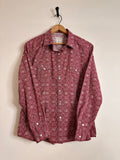 Pearl Snap Western Shirt Womens L